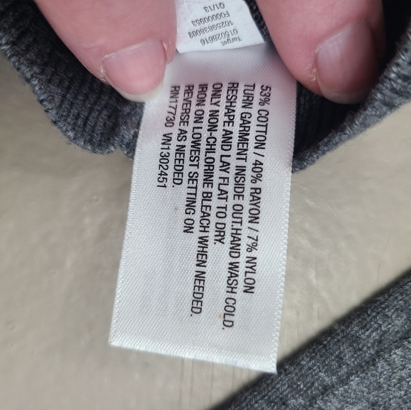 Gray bejeweled button up sweater - Picture 4 of 5